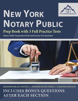 Cover image for New York Notary Public Prep Book with 3 Full Practice Tests