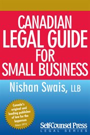 Canadian legal guide for small business cover image