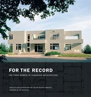 For the record: the first women in Canadian architecture cover image