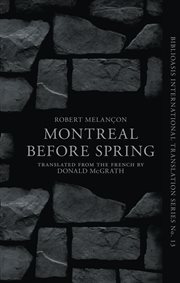 Montrâeal before spring cover image
