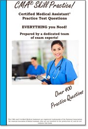 Practice the CMA! : certified medical assistant practice test questions cover image