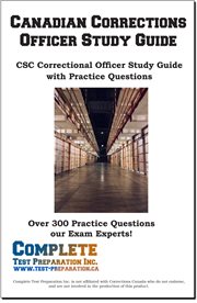 Canadian corrections  officer study guide cover image
