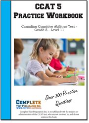 CCAT 5 Practice Workbook : Canadian Cognitive Abilities Test - Grade 5 - Level 11 cover image