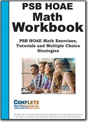 HOAE PSB Math Workbook : Psb Math Practice, Tutorials And Multiple Choice Strategies cover image
