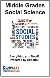 Middle Grades Social Science Skill Practice : Practice Test Questions For Middle Grades Social Science Test cover image