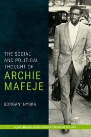 The social and political thought of Archie Mafeje cover image