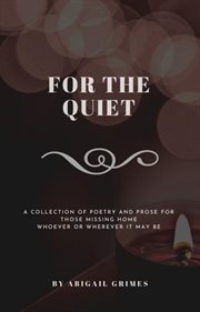 For the quiet cover image