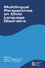 Multilingual perspectives on child language disorders cover image