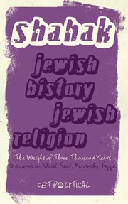 Jewish history, jewish religion : the weight of three thousand years cover image