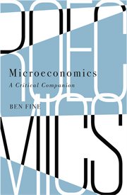 Microeconomics : a critical companion cover image