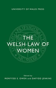 The Welsh Law of Women cover image