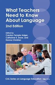What teachers need to know about language cover image