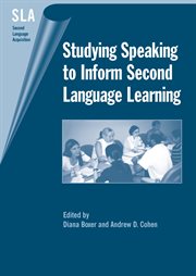Studying speaking to inform second language learning cover image