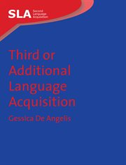 Third or Additional Language Acquisition cover image
