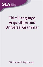 Third Language Acquisition and Universal Grammar cover image