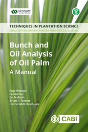 Bunch and oil analysis of oil palm : a manual cover image