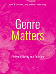 Genre matters : essays in theory and criticism cover image