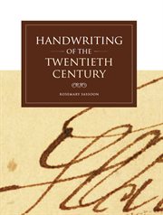 Handwriting of the twentieth century cover image