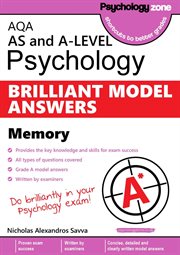 Aqa psychology brilliant model answers: memory. AS and A-level cover image