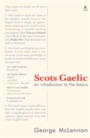 Scots gaelic. an introduction to the basics cover image
