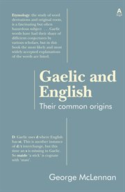 Gaelic and English : their common origins cover image