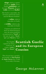 Scottish Gaelic and its European cousins cover image