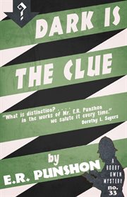 Dark is the clue cover image