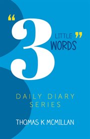 3 little words. Daily diary cover image