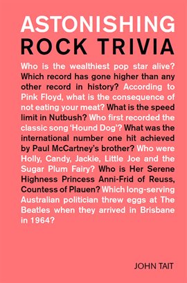 Cover image for Astonishing Rock Trivia