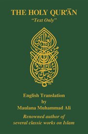The holy quran, english translation, text only? cover image