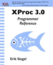 Xproc 3.0 programmer reference cover image