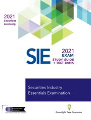 Securities industry essentials exam study guide 2021 + test bank cover image