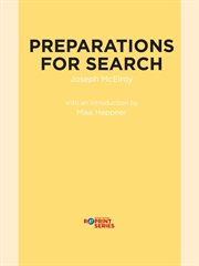 Preparations for Search cover image