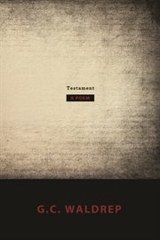 Testament: a poem cover image