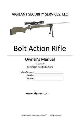 Cover image for Bolt Action Rifle Owner's Manual