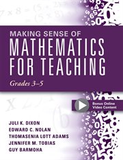 Making Sense of Mathematics for Teaching Grades 3-5 cover image
