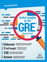 Verbal insights on the gre general test cover image