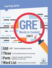 GRE words in context : the complete list cover image