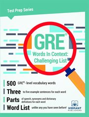 Gre words in context. Challenging List cover image