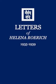 Letters of helena roerich ii. 1935-1939 cover image