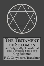 The testament of solomon cover image