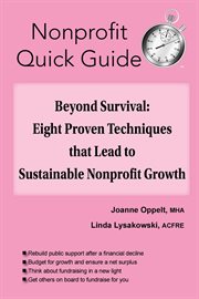 Beyond survival. Eight Proven Techniques that Lead to Sustainable Nonprofit Growth cover image