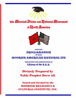 Cover image for Official Proclamation of Real Moorish American Nationality