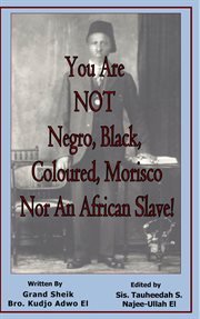 You are not negro, black, coloured, morisco nor an african slave! cover image
