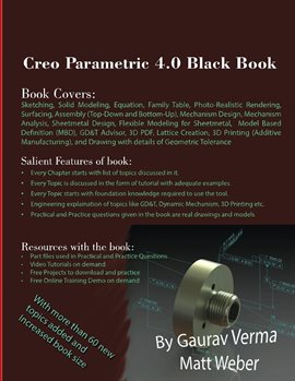 Cover image for Creo Parametric 4.0 Black Book