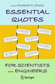Essential quotes for scientists and engineers cover image