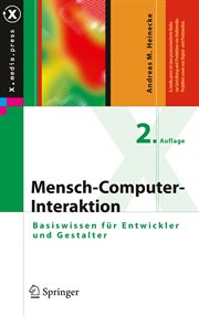 Mensch-Computer-Interaktion : Basiswissen für Entwickler und Gestalter. X.media.press cover image