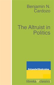 The altruist in politics cover image