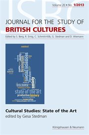 Cultural studies: state of the art cover image