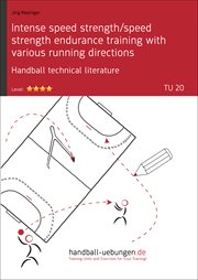 Intense speed strength/speed strength endurance training with various running directions (tu 20). Handball technical literature cover image